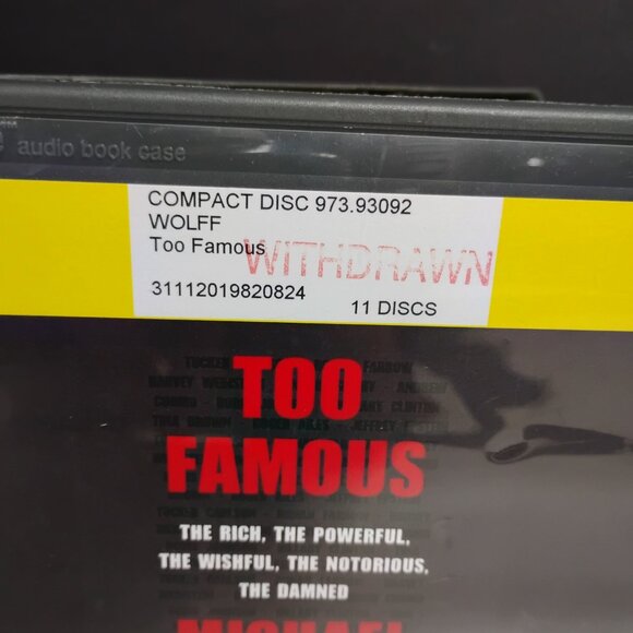 Too Famous: The Rich, the Powerful, the Wishful, the Notorious, the Damned Audio - Picture 2 of 6